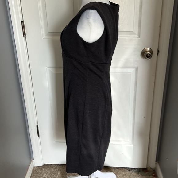 Calvin Klein gray pleated midi dress - Picture 2 of 5